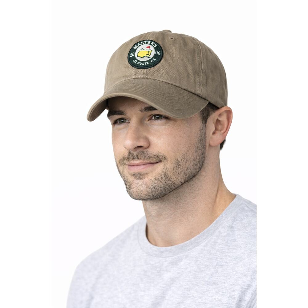 2006 Masters Augusta National Golf Hat Khaki Strapback Cap OS PGA Tournament